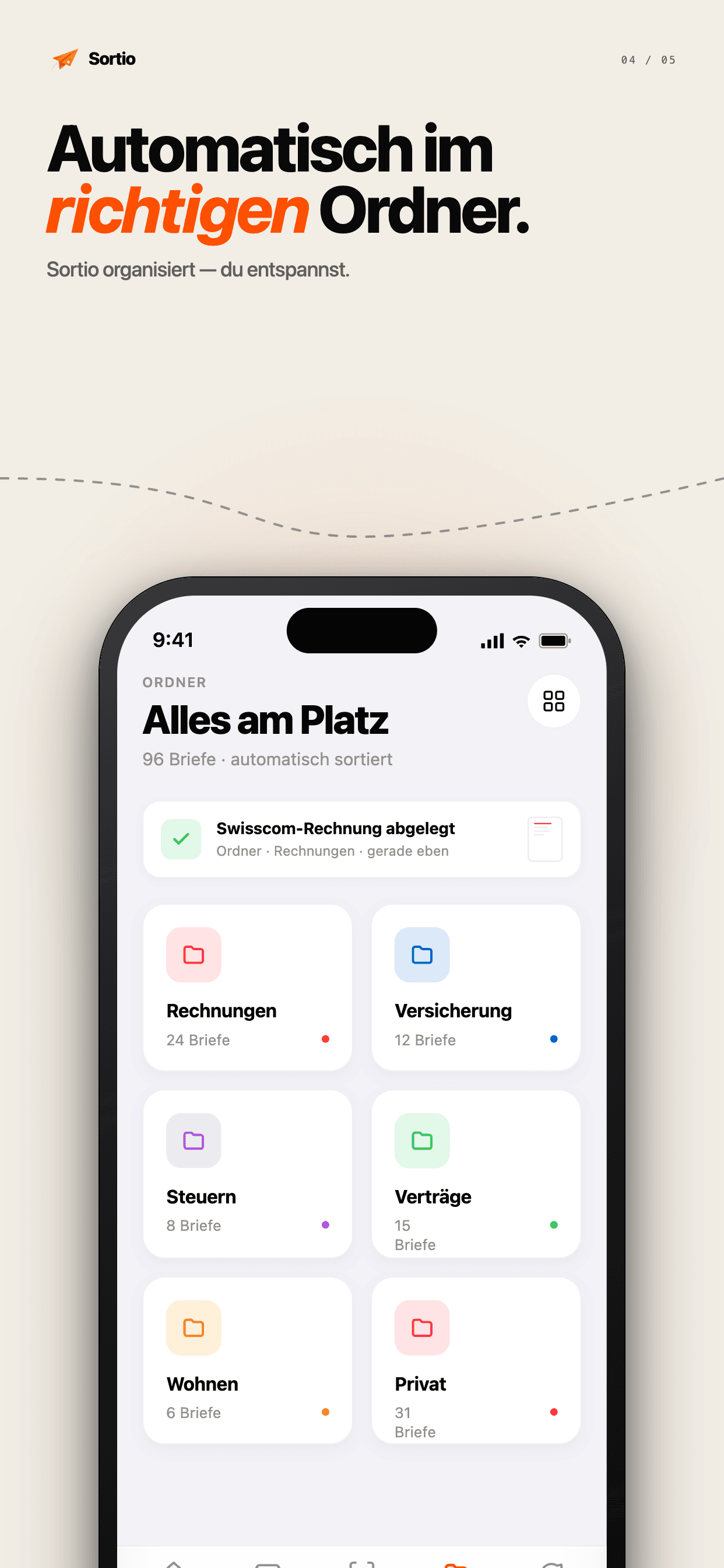 Sortio – Automatisch im richtigen Ordner