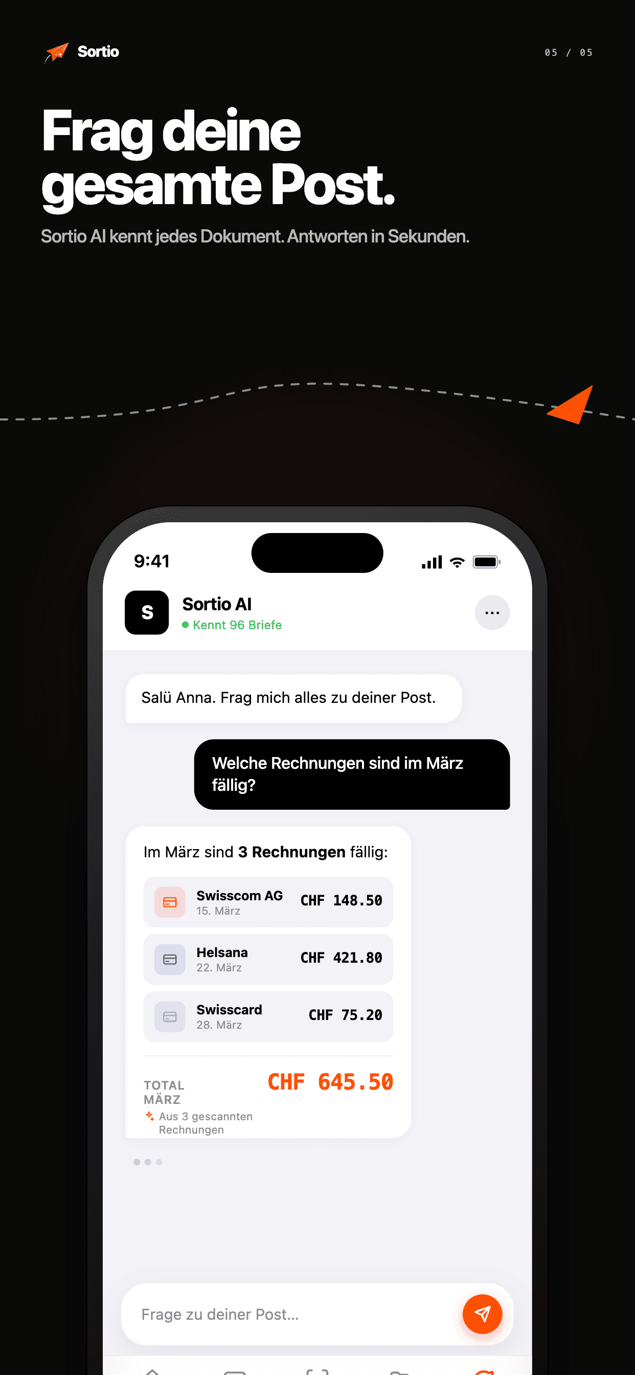Sortio – Frag deine gesamte Post